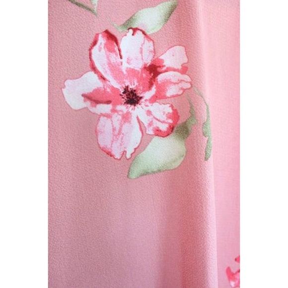 🎉HP🎉 Pink Floral Hi Low Kimono - Picture 5 of 5